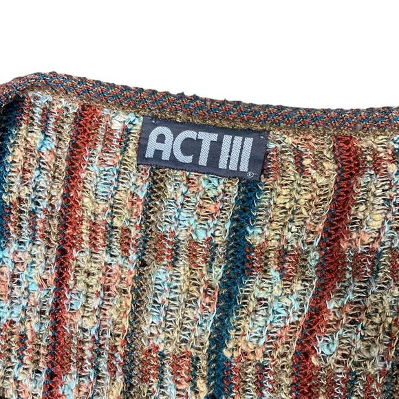 Act iii Vintage 90's Knit Cottagecore Granny Core Button Down Cardigan - Picture 8 of 8